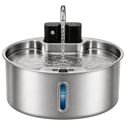 VitalFlow™ – Edelstahl-Trinkbrunnen für Hunde